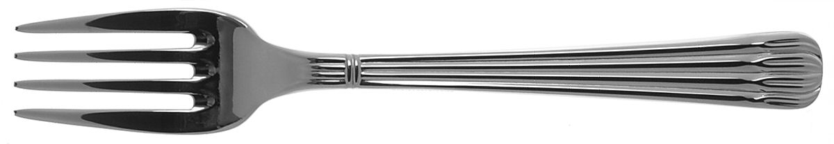 Osiris (Stainless, Ribbed Handle & Bolster) Individual Salad Fork by Christofle France-1