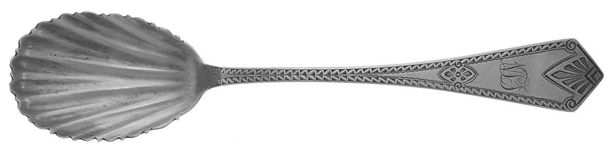 CR41 (Sterling) Sugar Shell Spoon by Crosby, Morse & Foss-1