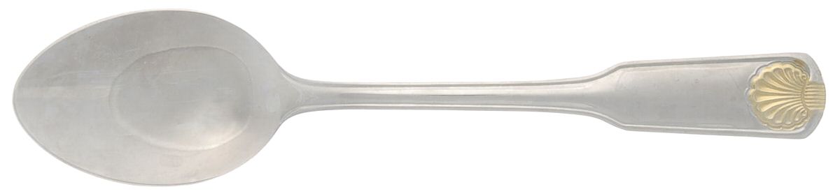 Shell-Gold Accent (Stainless) Tablespoon (Serving Spoon) by Cambridge Silver-1
