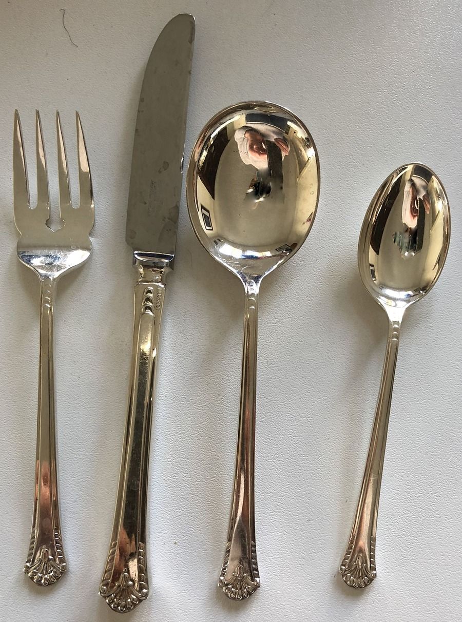 CBR10 (Silverplate) Teaspoon by Cooper Bros & Sons-1