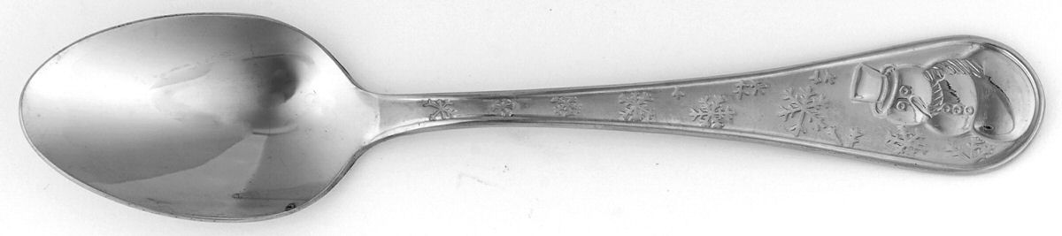 Snowman Frost (Stainless) Place/Oval Soup Spoon by Cambridge Silver-1