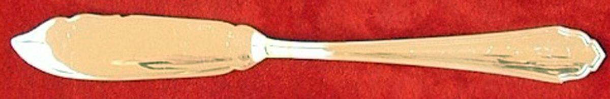 Chippendale (Sterling) Flat Handle Master Butter Knife by Camusso (Peru)-1