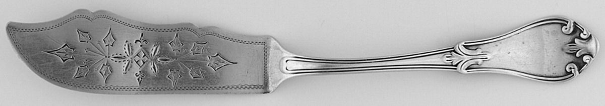 C9C1 (Coin) Flat Handle Bright Cut Master Butter by Charles Augustus Wilkins Crosby-1