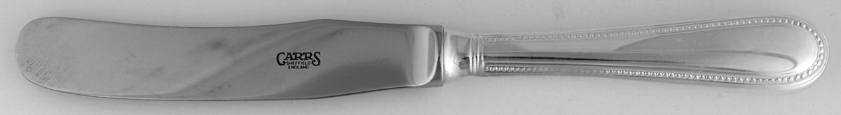 Bead (Silverplate) Hollow Handle Master Butter Knife by R. Carrs (England)-1