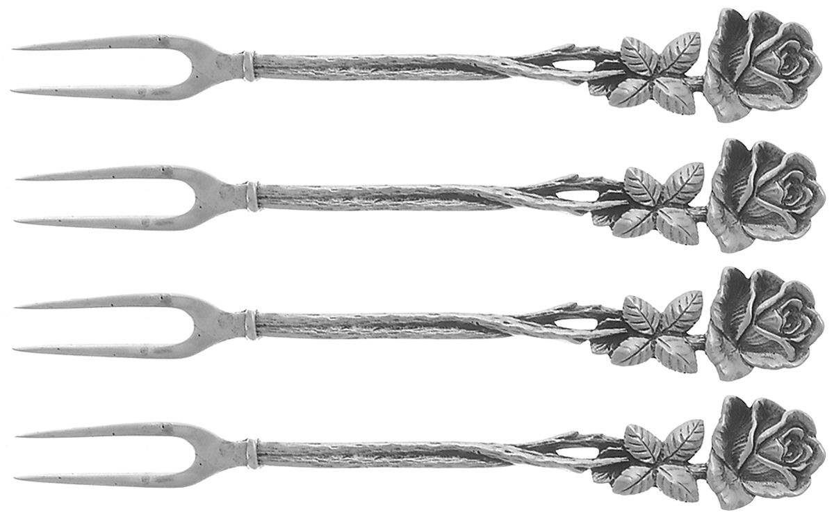 Hildesheimer Rose  Cocktail/Seafood Fork - Set of 4 by Christoph Widmann-1
