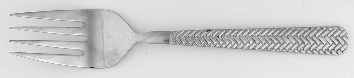 Sea Island (Stainless) Large Solid Cold Meat Serving Fork by Cuisinart Flatware-1