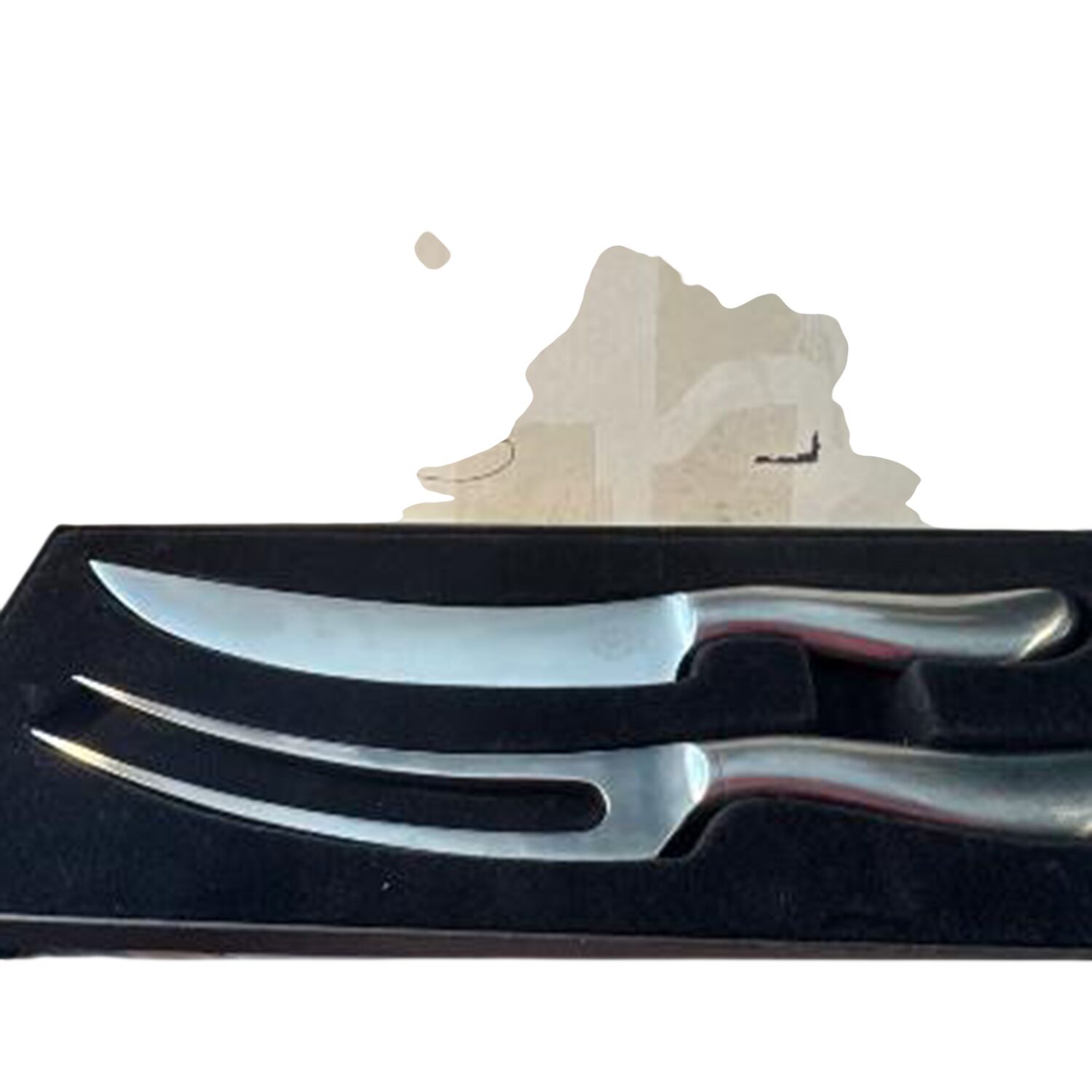 32 (Stainless) Small Stainless Blade 2-Piece Steak Carving Set by C Hugo Pott-1