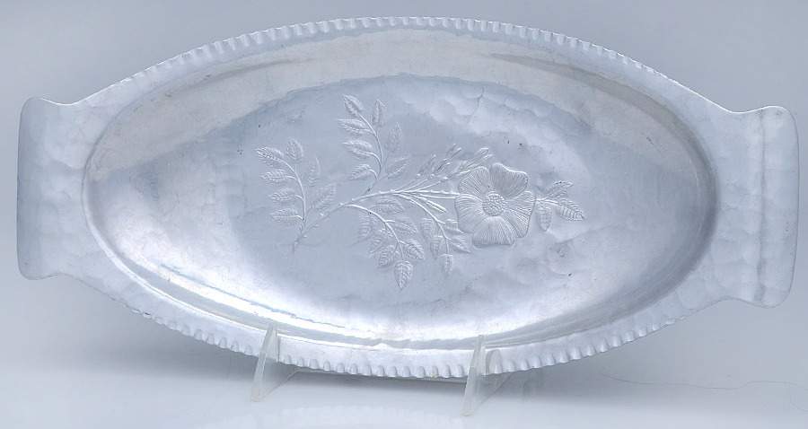 Wild Rose (Aluminum, Hollowware) 13" Bread Tray by Continental Silver-1