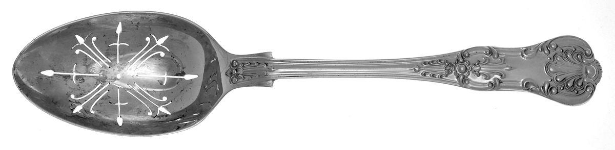 Queens (Sterling) Pierced Tablespoon (Serving Spoon) by CJ Vander-1