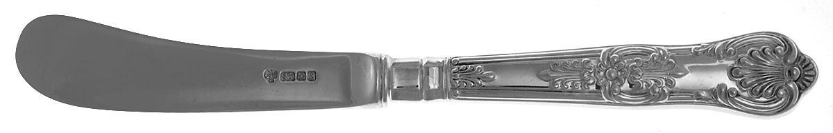 Queens (Sterling) Hollow Handle Paddle Butter Spreader (Solid) by CJ Vander-1