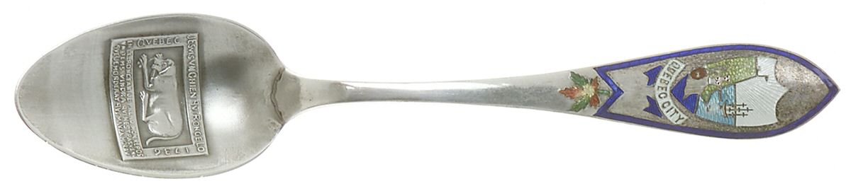 States & Cities Souvenir Spoons (Sterling) Canada Teaspoon by Caron Bros-1