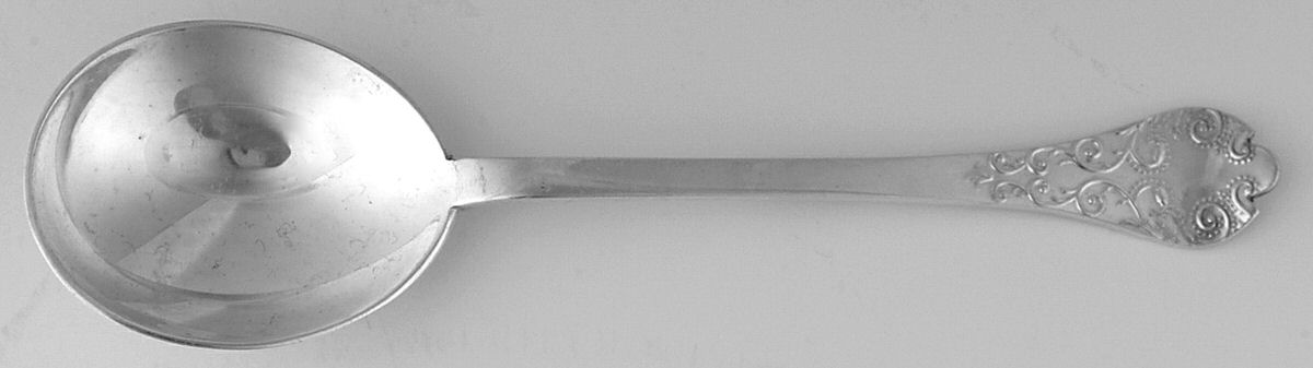 Charles II (Sterling) Round Bowl Soup Spoon (Gumbo) by Carrington & Co-1