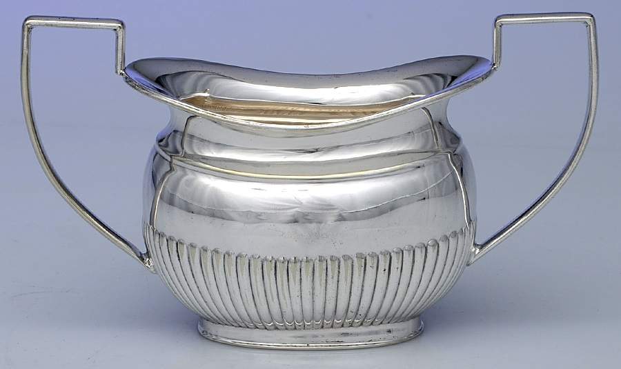 02021 (Silverplate, Hollowware) Silverplate Open Sugar Bowl by Cheltenham & Co Ltd-1