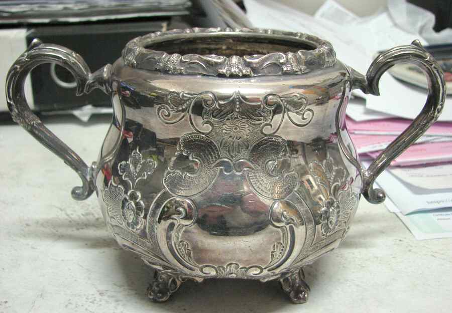 1728 (Silverplate, Hollowware) Sugar Bowl No Lid by Cooper Bros & Sons-1