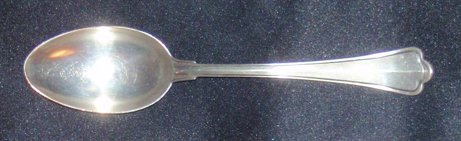 Savoy-Barocchino (Sterling) Place/Oval Soup Spoon by Calegaro Silver-1
