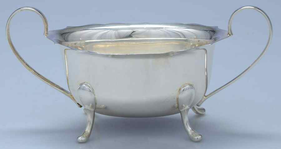 7239 (Silverplate, Hollowware) Silverplate Open Sugar Bowl by Cheltenham & Co Ltd-1