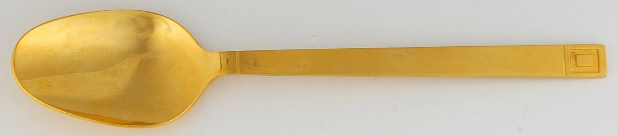 CSM31G (Gold Electroplate) Place/Oval Soup Spoon by Cosmos Products Company-1