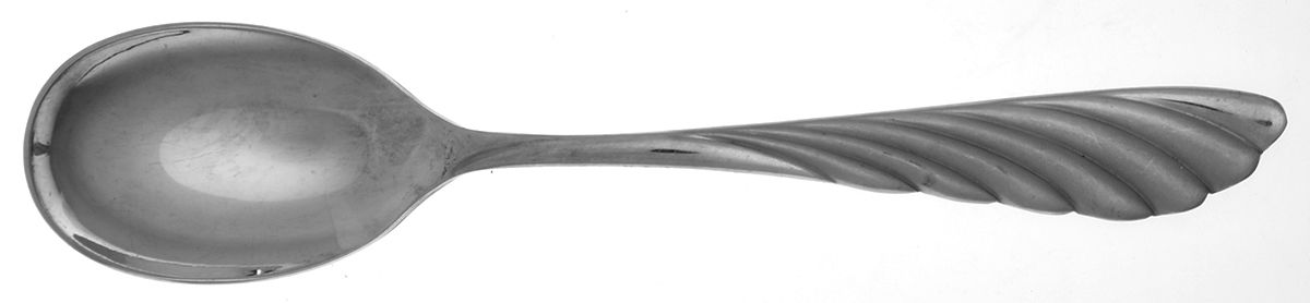 La Plume (Stainless) Place/Oval Soup Spoon by Cuisinart Flatware-1