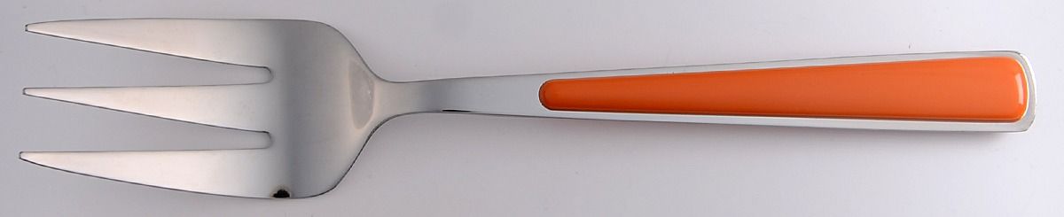 Fiesta-Merengue (Stainless) Medium Solid Cold Meat Serving Fork by Cambridge Silver-1