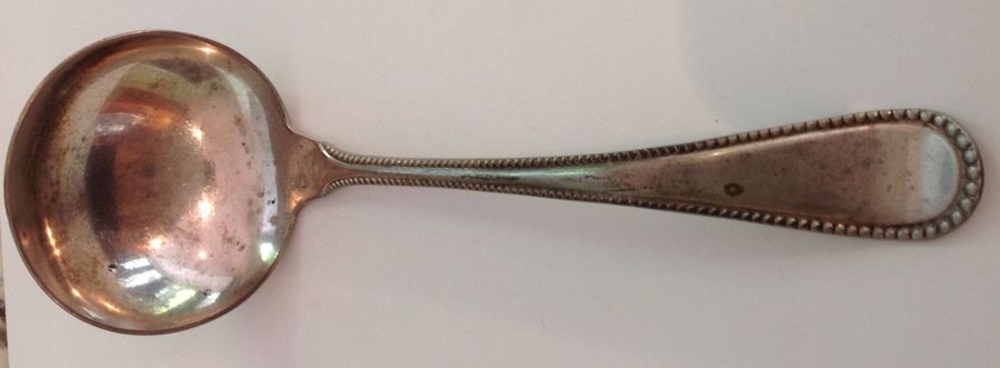 CWV6 (Silverplate) Solid Gravy Ladle by Crown Silver Co-1