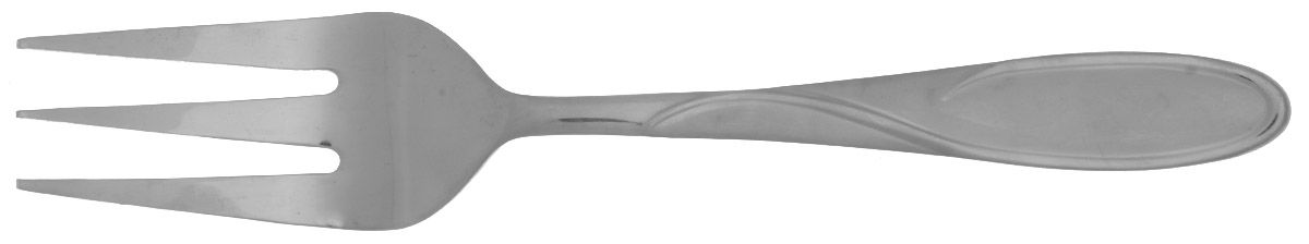 Gabriella Sand (Stainless) Medium Solid Cold Meat Serving Fork by Cambridge Silver-1