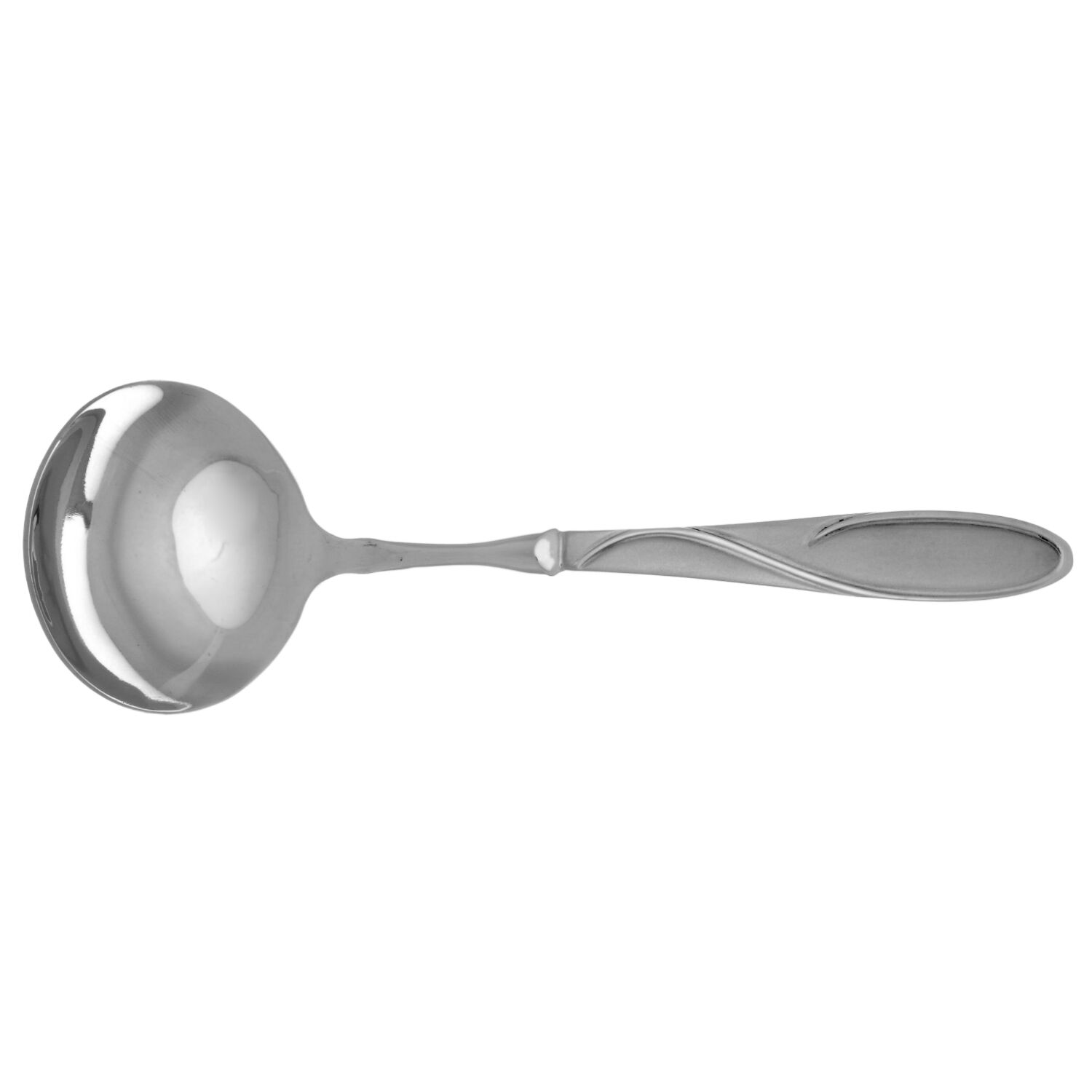 Gabriella Sand (Stainless) Gravy Ladle with No Spout Stainless Bowl HC by Cambridge Silver-1