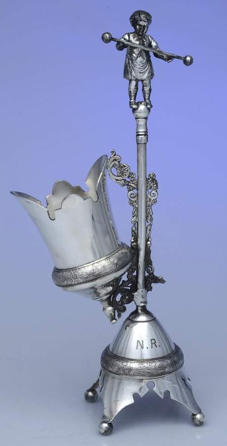 Silverplate Hollowware Spoon Holder by Cromwell Silver Mfg. Corporation-1