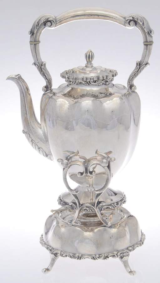 C13C131 (Sterling, Hollowware) Kettle, Stand & Burner by California Silver Shop-1