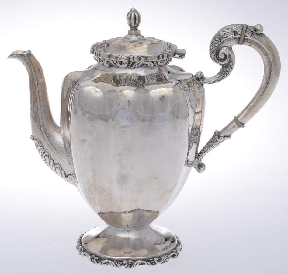 C13C131 (Sterling, Hollowware) Coffee Pot by California Silver Shop-1
