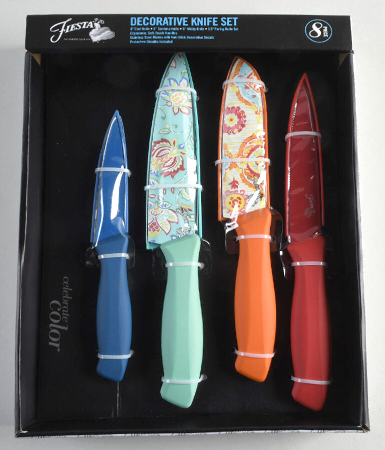 Fiesta Kitchen Accessories (8pc) Cutlery & Sheath Set by Cambridge Silver-1