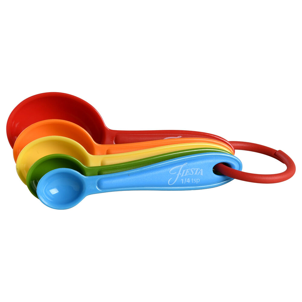 Fiesta Kitchen Accessories 4pc Measuring Spoon Set(1tb,1/2tb,1ts,1/2ts,1/4ts) by Cambridge Silver-1