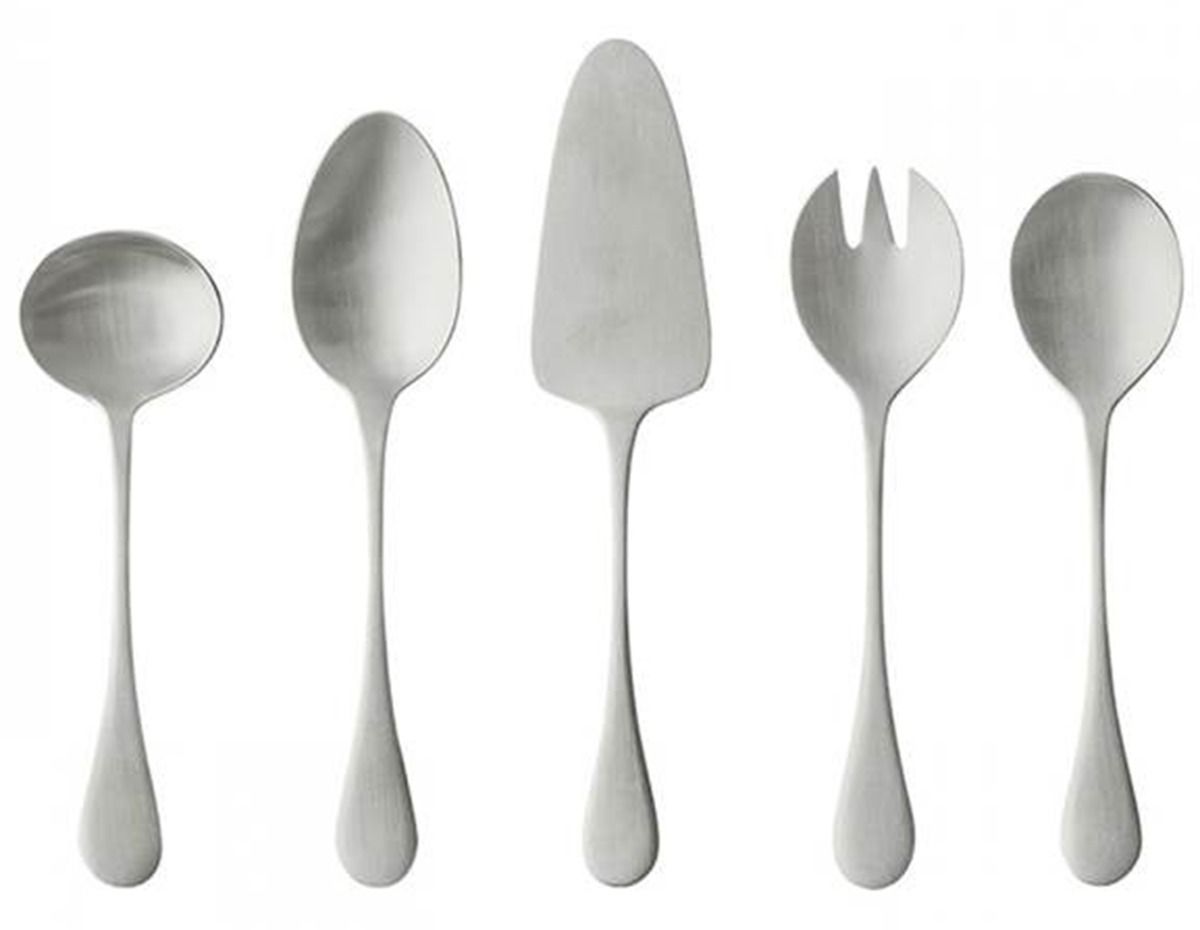 Antigo (Stainless) Solid Serving Spoon by Costa Nova Flatware-1