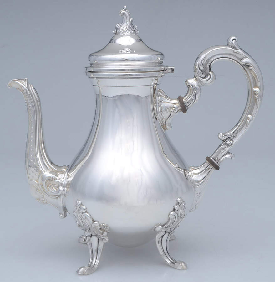 CXU1 (Sterling, Hollowware) Coffee Pot by Camusso (Peru)-1