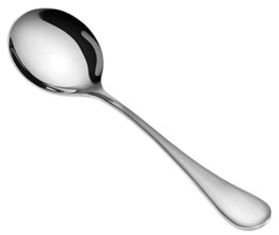 Rain (Stainless) Round Bowl Soup Spoon (Bouillon) by Cangshan-1