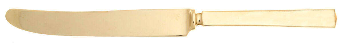Florentina-Dirilyte (Dirigold) Goldware New French Solid Knife with Bolster by Dirilyte-Dirigold-1