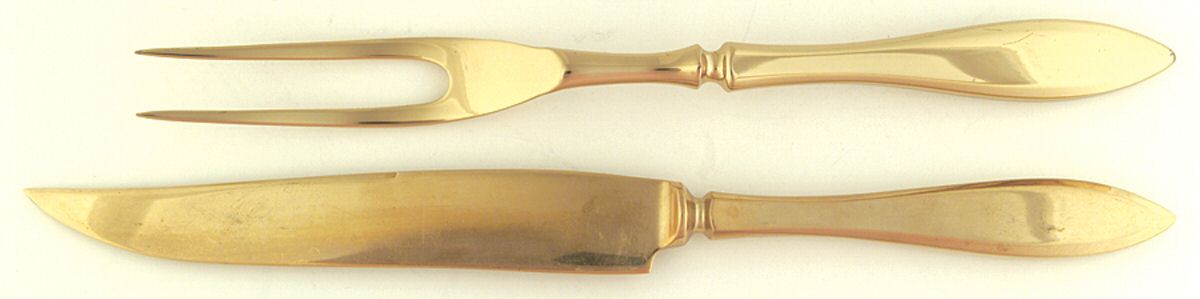 Regal (Dirilyte, Possible Clover Backstamp) Small Stainless Blade 2-Piece Steak Carving Set by Dirilyte-Dirigold-1