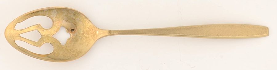 Tuscany (Dirigold) Goldware Pierced Tablespoon (Serving Spoon) by Dirilyte-Dirigold-1