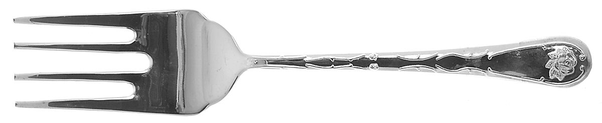DVO1 (SILVERPLATE) Large Solid Cold Meat Serving Fork by Davco-1