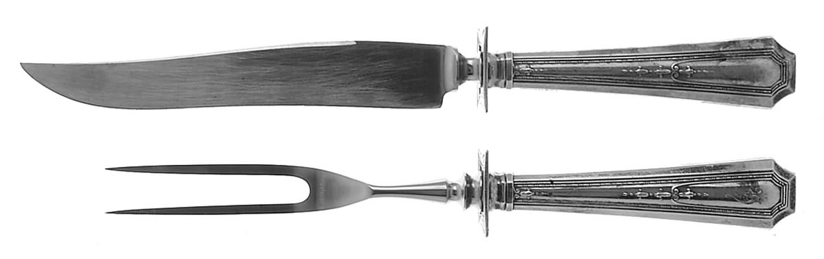 Colfax (Sterling, 1922) Small Stainless Blade 2-Piece Steak Carving Set by Durgin-1