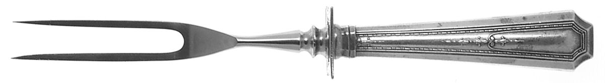 Colfax (Sterling, 1922) Small Steak Carving Fork with Stainless Prongs by Durgin-1