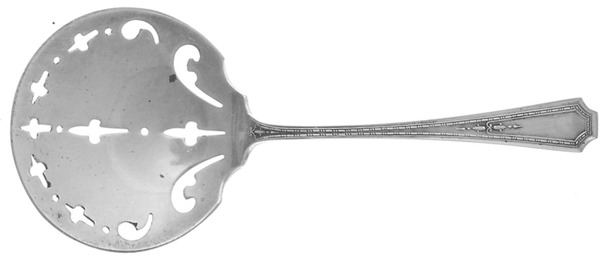 Colfax (Sterling, 1922) Solid Bon Bon Spoon with Pierced Bowl by Durgin-1