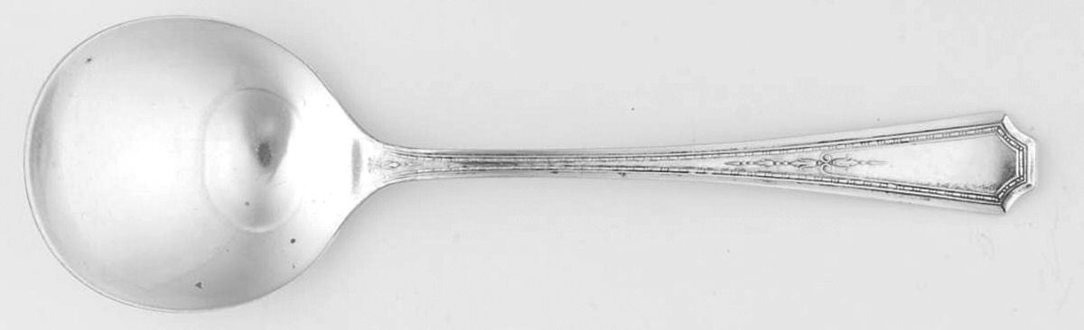 Colfax (Sterling, 1922) Round Bowl Soup Spoon (Cream Soup) by Durgin-1
