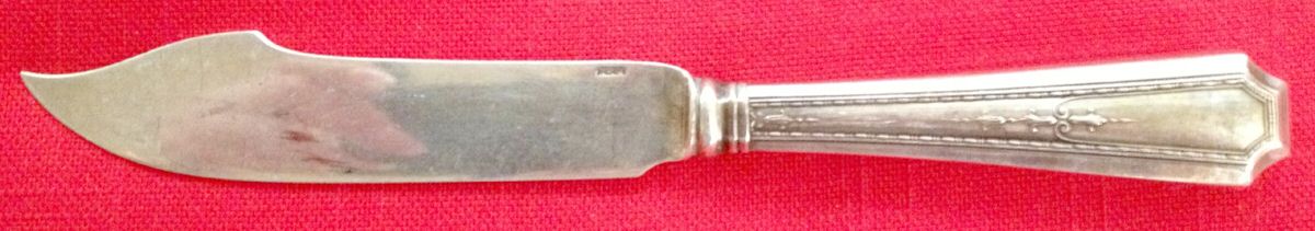 Colfax (Sterling, 1922) Individual Hollow Handle Fish Knife-Sterling Blade by Durgin-1