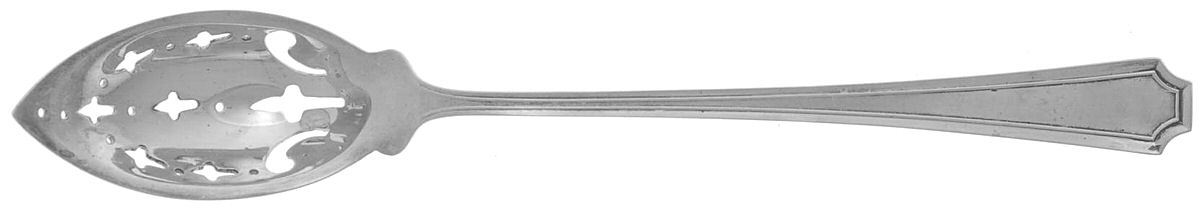 Fairfax (Sterling, 1910) Pierced Bowl Short Handle Olive Spoon by Durgin-1