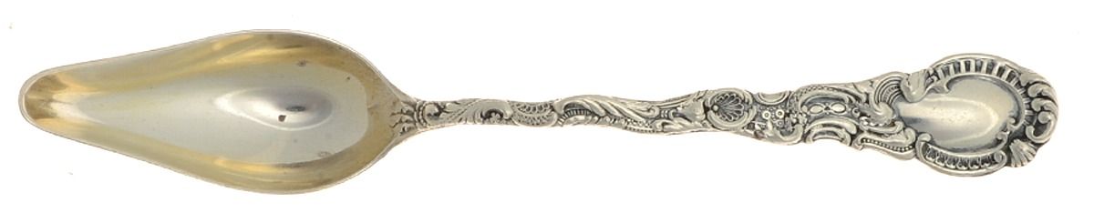Louis XV (Sterling, 1891) Individual Pap/Fruit Spoon by Durgin-1