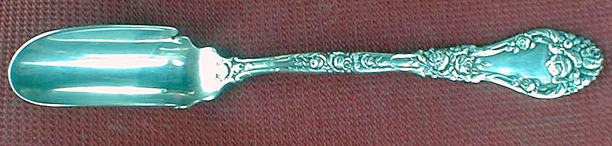 Marechal Niel (Sterling, 1896) Solid Large Cheese Scoop by Durgin-1