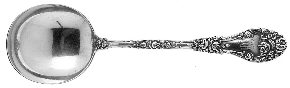 Marechal Niel (Sterling, 1896) Round Bowl Soup Spoon (Gumbo) by Durgin-1