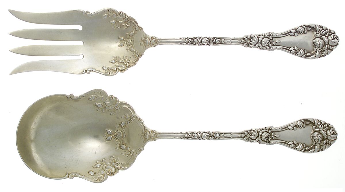 Marechal Niel (Sterling, 1896) (2 Pc) Solid Salad Set by Durgin-1