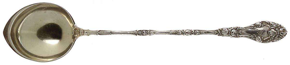 Marechal Niel (Sterling, 1896) Long Handle Chocolate Muddler Spoon by Durgin-1