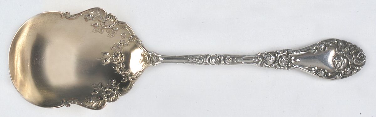 Marechal Niel (Sterling, 1896) Preserve Spoon by Durgin-1